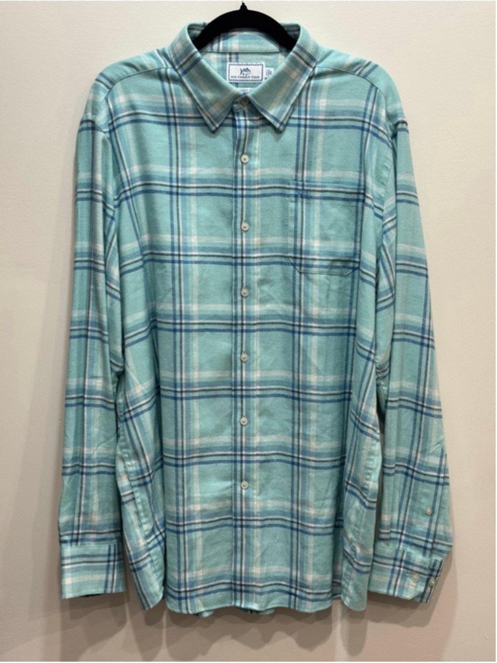Southern Tide Casual Hemo Lightweight Flannel Button Down XL Preppy Coastal